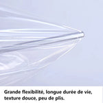 Rideau d'hiver transparent en EVA double couche thermique sur une fenêtre