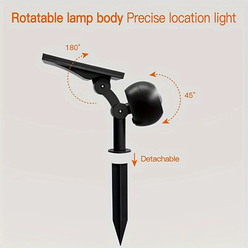 projecteur solaire extérieur led ip65 étanche noir moderne facile