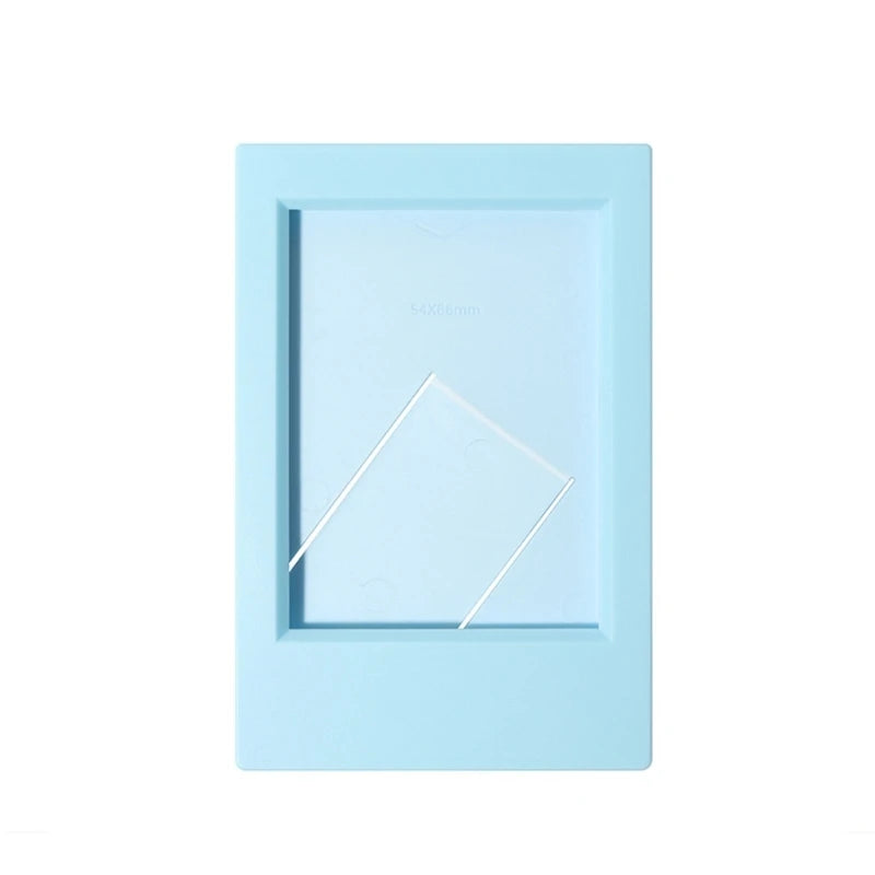 cadre photo moderne minimaliste couleur jaune noir vert blanc bleu rose violet support triangulaire