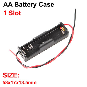 boîtes stockage batteries aa noires clips câbles pratique multifonctionnelle rangement diy 10 emplacements