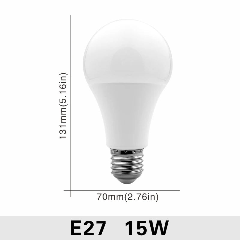 Ampoules LED E27 E14 blanc froid moderne 50000h 85+CRI 3W 20W