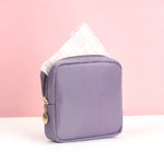 sac main moderne minimaliste vert pastel noir rose blanc beige violet fermeture glissière polyestère
