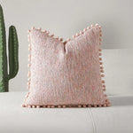 housses coussins décoratifs nordique moderne 100 polyester géométrique pompons verts adhésifs 45x45cm 30x50cm