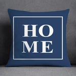 taies d'oreiller géométriques polyester bleu gris moderne maison 45x45cm non toxique respectueux environnement