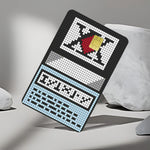 cartes sim personnalisées logo xx diamant rouge adhésif bar code texte japonais moderne graphique