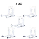 présentoirs transparents supports photos cartes minimaliste moderne rangement salon respectueux environnement plastique
