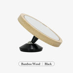 miroir aimanté bois marron argenté moderne minimaliste chambre cuisine salle bains surveillance décoration