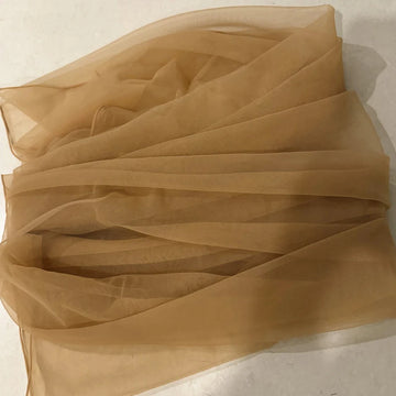 tissu tulle beige clair translucide décoration mariage rideau jupe tutu bricolage couture maison