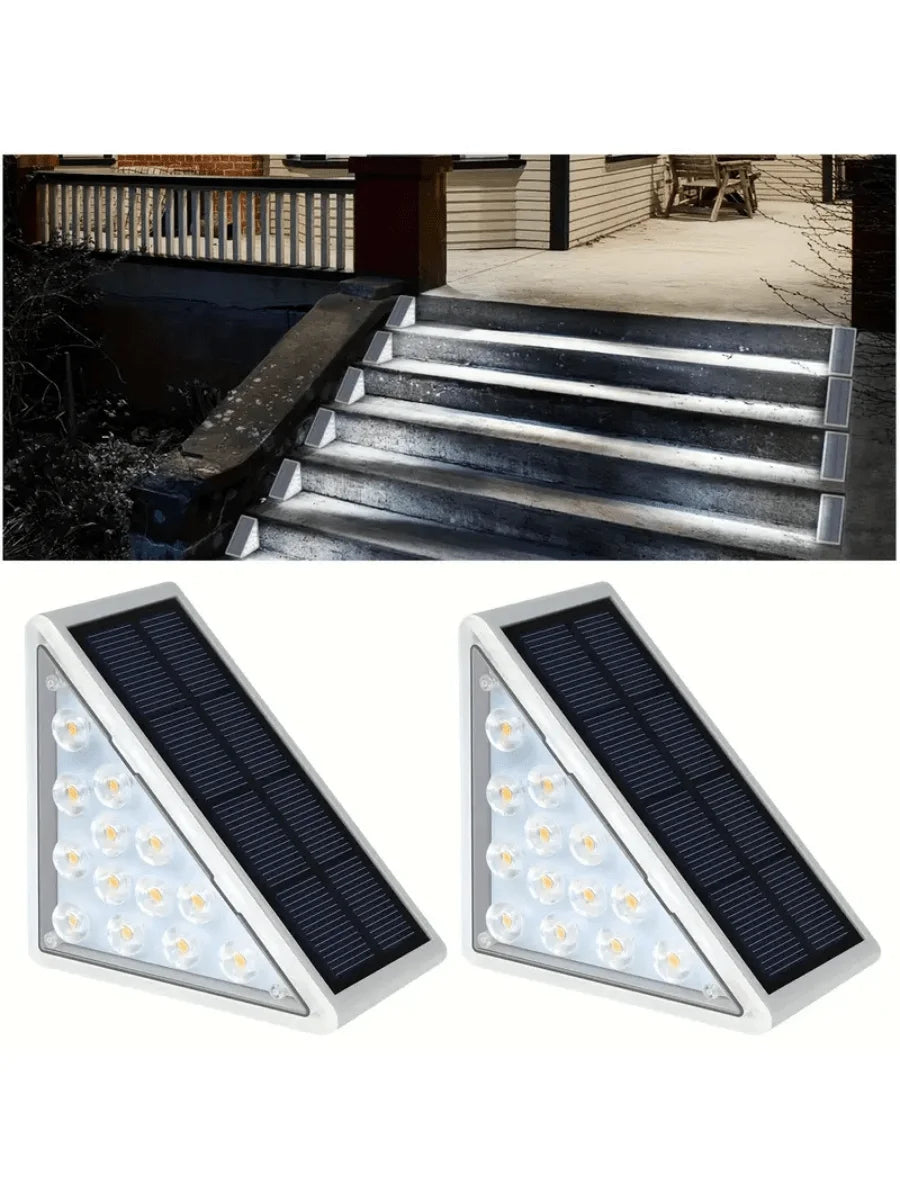 lampes solaires extérieures adhésives noires blances moderne 13 leds 800mah