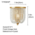 lustre suspension classique cristal transparent doré élégant chambre salon