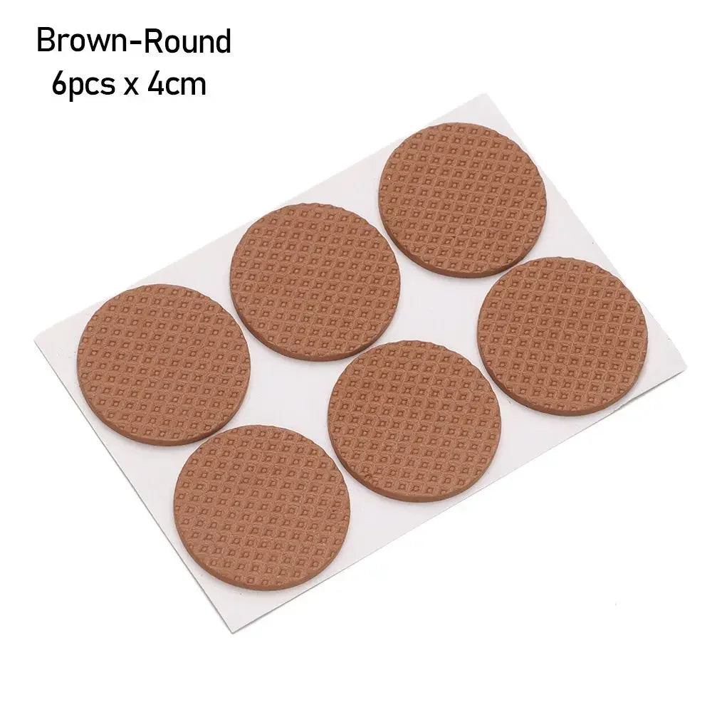 protecteurs sol adhésifs mousse eva tissu géométrique noir marron blanc anti glisse rond carré