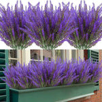 bouquet artificiel violet vert modernes petites feuilles intérieur decoration mariage anniversaire