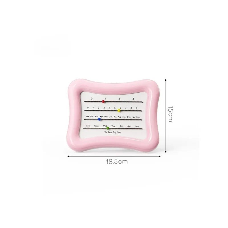 calendrier mural moderne colorées mois jours adhésif opaque plastique noir beige