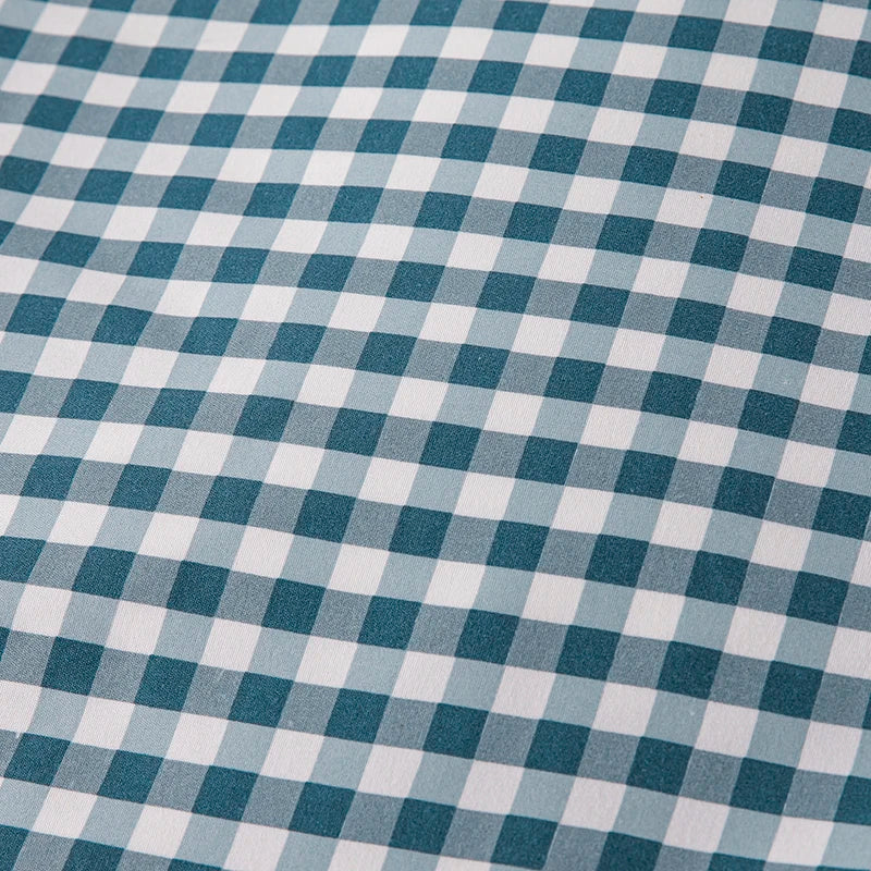 housse couette microfibre rayée géométrique 150x200cm bleu vert blanc moderne chambre coucher