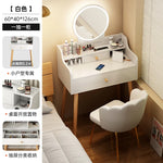 maquillage blanc moderne tabouret miroir tiroirs bois minimaliste
