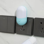 veilleuse led enfichable protection yeux lampe chevet bébé salon blanc moderne tactile prise murale