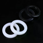 anneaux fixation rideaux plastique noir blanc simples 43mm 64mm decoration interieur accessoire fenetre