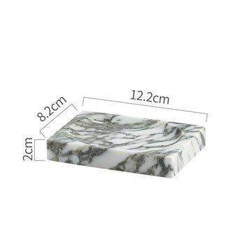 ensemble accessoires salle bain marbre blanc gris distributeur savon porte brosse dents plateau