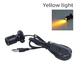 projecteur led usb alimenté câble switch rotatif angle moderne compact variateur couleurs multiples bijouterie