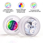 lampe led sous marine rgb transparente moderne ip68 batterie piscine décoration mariage vacances