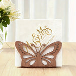 porte serviettes bois blanc élégant fleurs papillon chat rétro animal mignon tournesol détachable