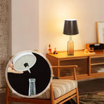 lampe table rechargeable led noir blanc doré moderne minimaliste interrupteur tactile usb