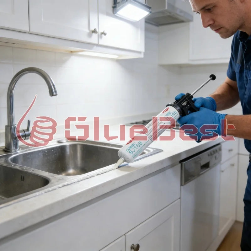 colle silicone bleu blanc industrielle bricolage maison certificats qualité sécurité