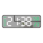 horloge numérique murale moderne écran led noir vert bleu blanc