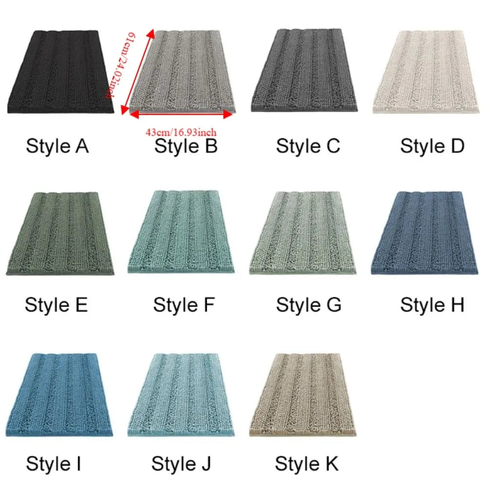 tapis bain antidérapant moderne tissu boules relief beige vert clair gris