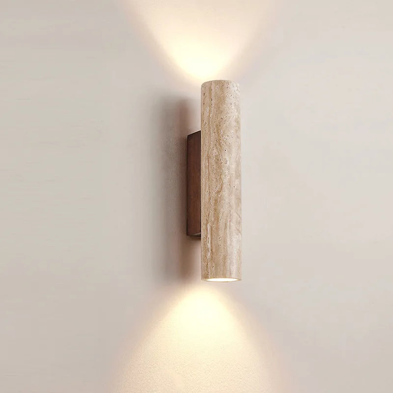 applique murale moderne pierre marbrée beige gris luminaire E27 28cm 32cm 6000K 4000K 3000K