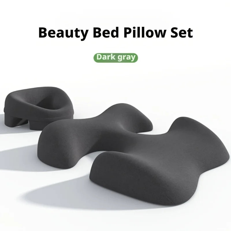 coussins mousse mémoire forme ensemble lit spa gris ergonomiques veloutés