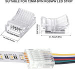 connecteur ruban led transparent 5pin 6pin rgbw rgbww ip65 strip to strip
