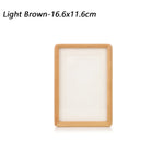 cadres photo bois moderne 10x10 16.6x11.6 19.2x14.2 21.7x16.7 marron minimaliste