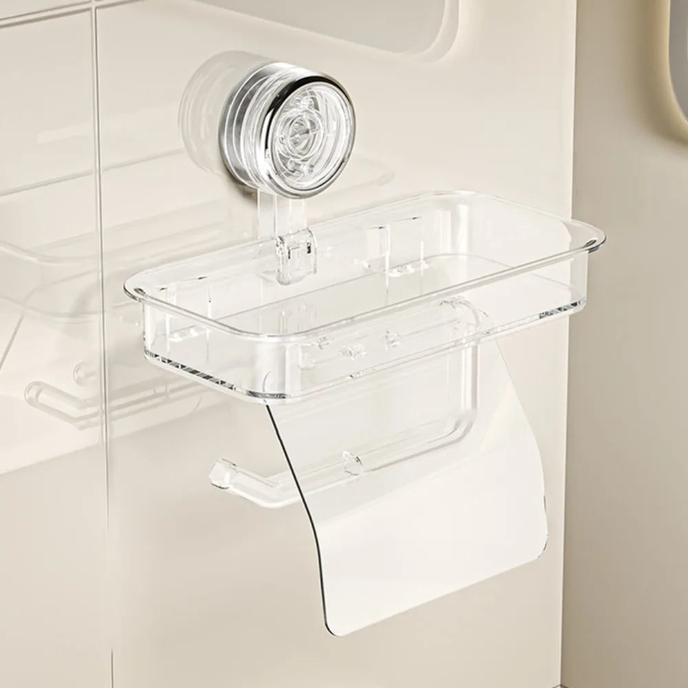 porte serviettes mural transparent moderne ventouse support rangement étanche salle bain