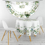 nappe table ronde fleur imprimée imperméable polyester classiqueextérieur maison fêtes blanc rose verte