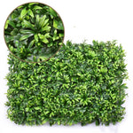 plantes artificielles modernes feuilles vertes fleurs violettes rouges extérieures décoration intime résistantes uv