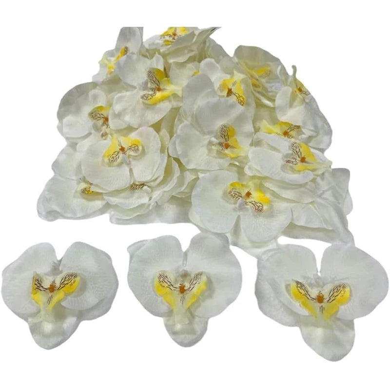 fleurs artificielles orchidées phalaenopsis violettes réalistes intérieur mariage décoration photographie DIY