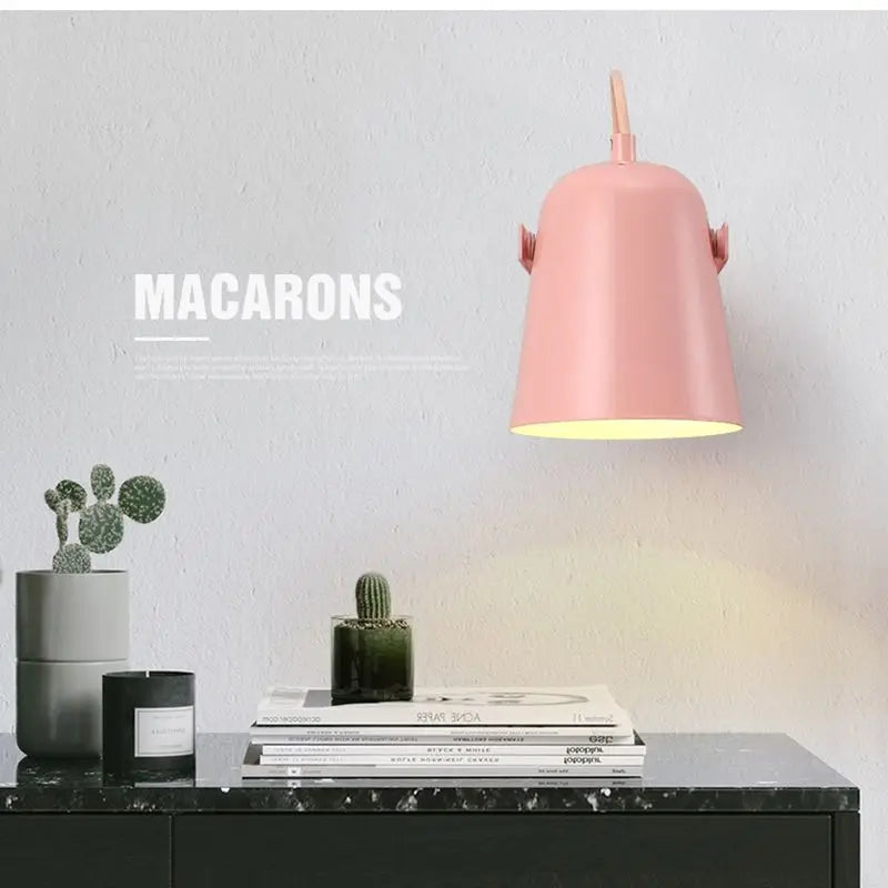 lampe murale led moderne rose gris blanc noir vert chambre cuisine salle manger étude