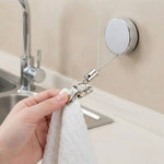 supports muraux rétractables adhésifs linge suspension moderne serviettes gants cuisine clips métal couteau cuillère