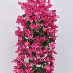 guirlande artificielle fleurs violet rouge blanc moderne intérieur décoration maison anniversaire fête