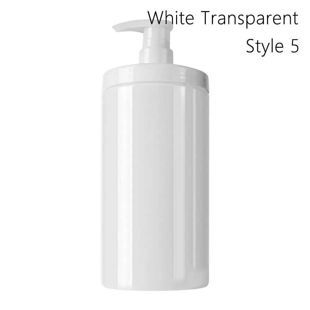 distributeur savon liquide transparent moderne 300ml 500ml 1000ml blanc minimaliste