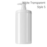 distributeur savon liquide transparent moderne 300ml 500ml 1000ml blanc minimaliste