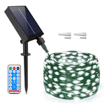 guirlande lumineuse led solaire modes multicolore moderne télécommande étanche ip65