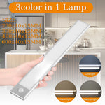 lampe placard détection mouvement led recharge usb blanc moderne 20cm 30cm 40cm 60cm adjustable