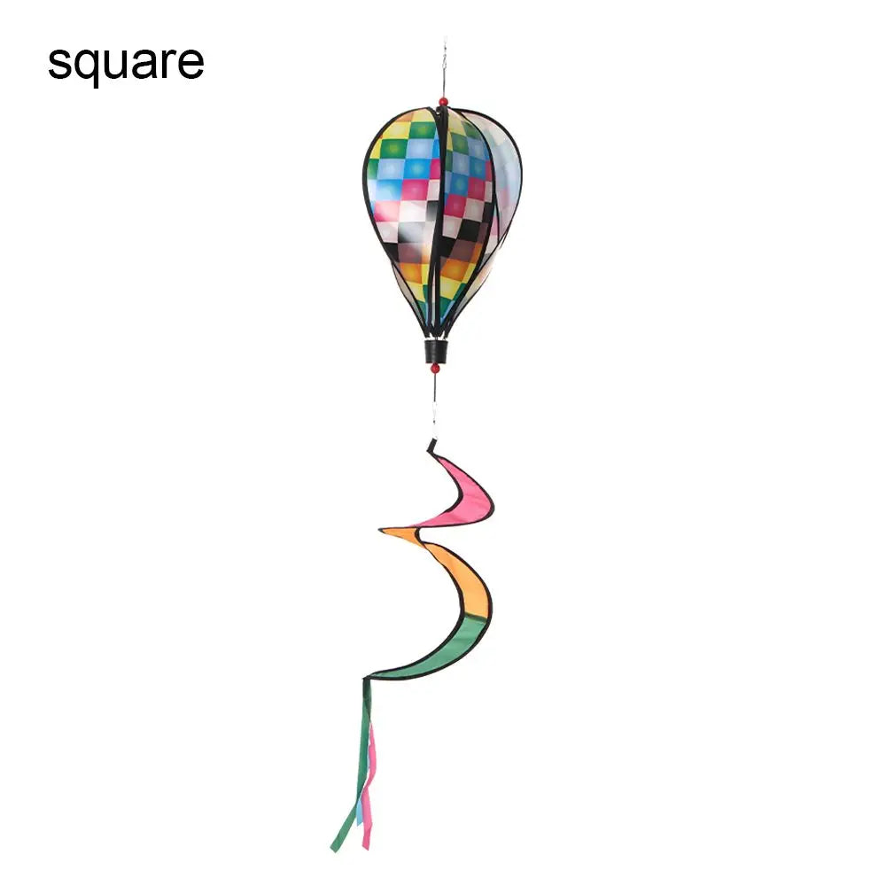 ballon air chaud multicolore rayures paillettes nuages clips décoratif moderne six motifs