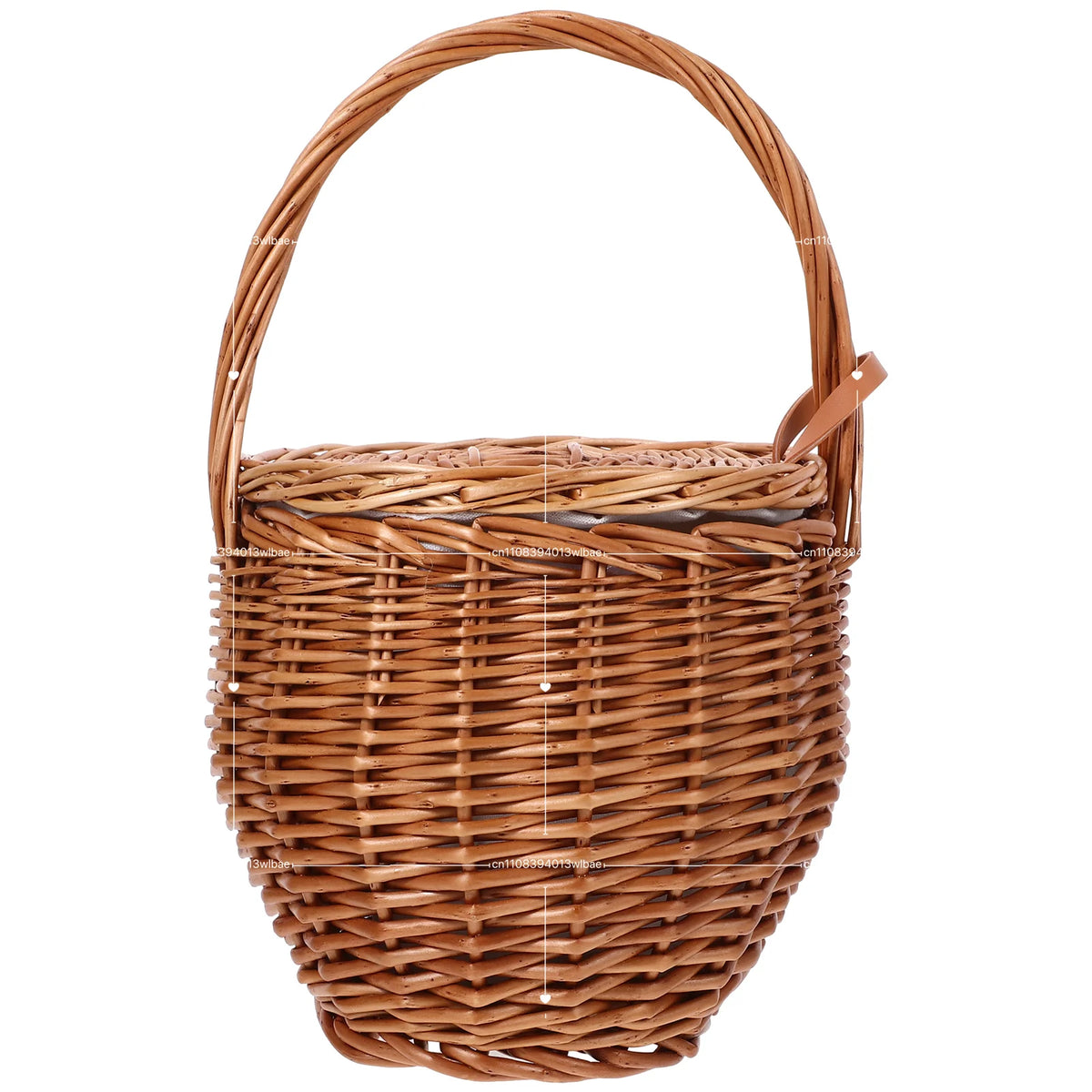 panier osier tressé naturel poignées cuir foulard rouge lunettes soleil rouges traditionnel