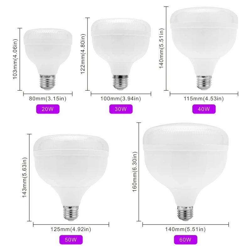 ampoule led 20w 30w 40w 50w 60w cold white e27 moderne opacité