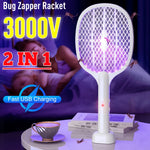 tueur moustiques électrique rechargeable usb 230v racket lampe 3000v moderne abs