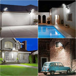 lampadaire solaire led moderne capteur mouvement étanche panneau solaire noir jaune bleu