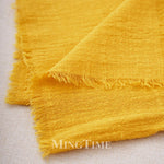 lot 10 serviettes table coton jaune texture rugueuse moderne maison